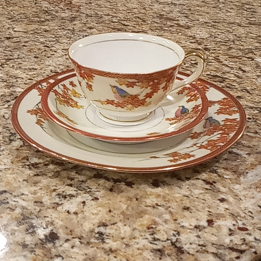 Hakusan Blue Bird China set - 12pcs